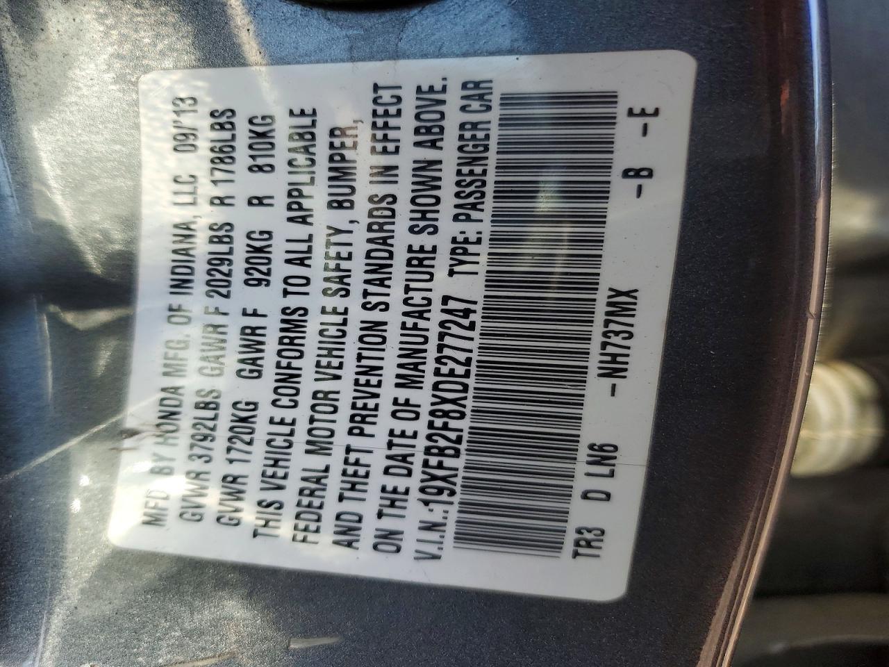 2013 HONDA CIVIC