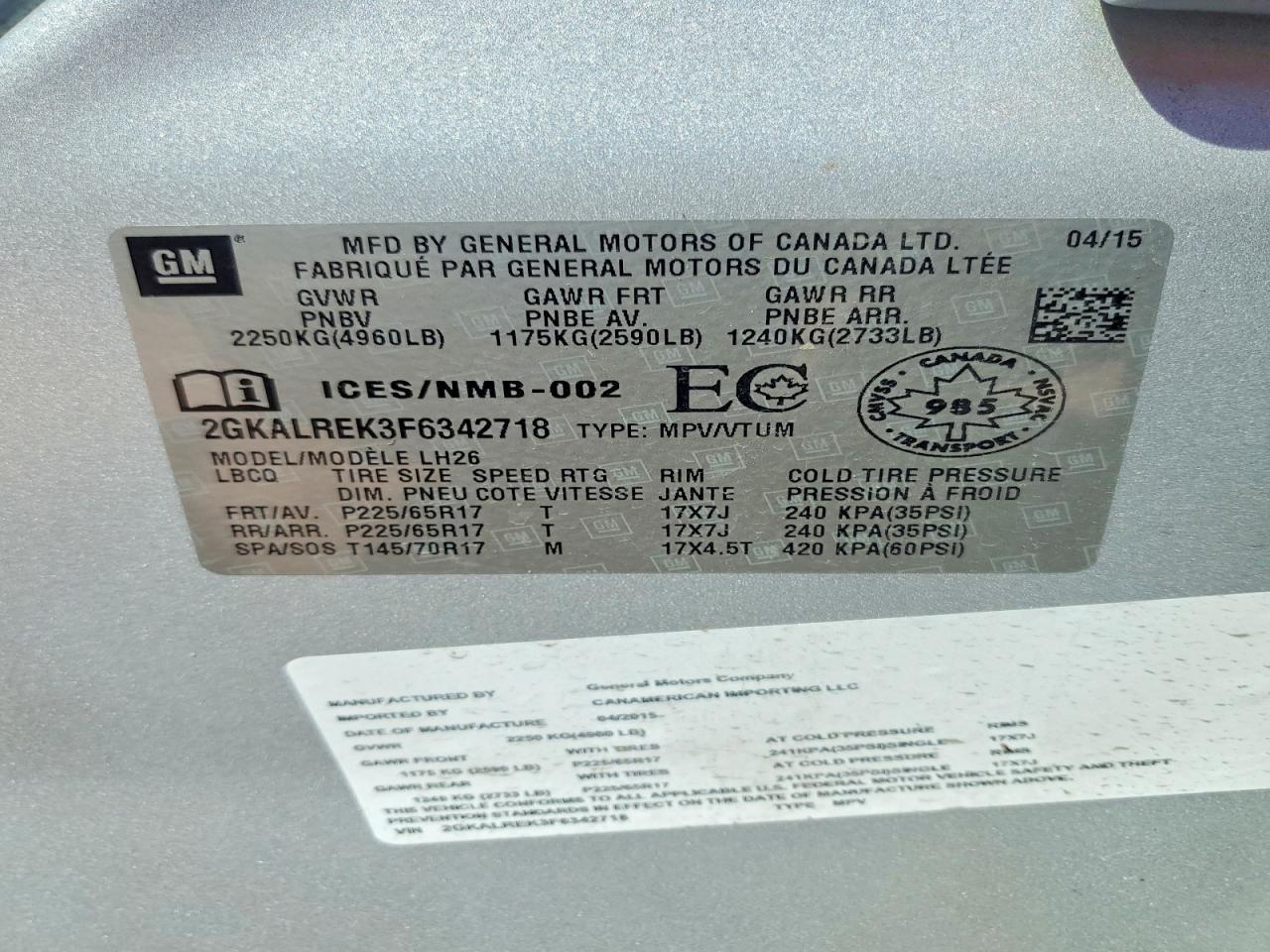 2015 GMC Terrain