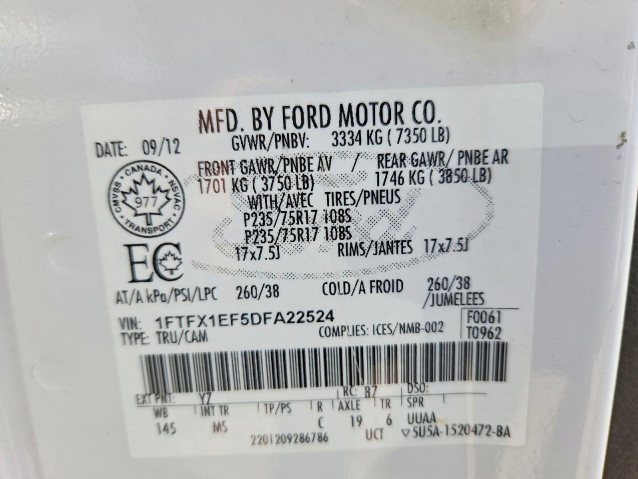 2013 FORD F-150