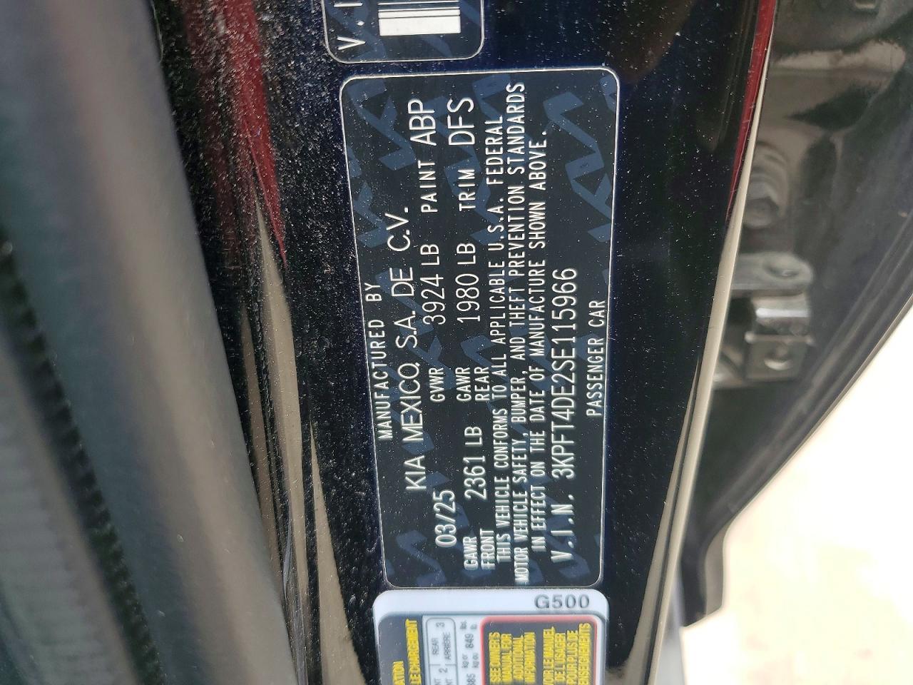 2025 KIA K4