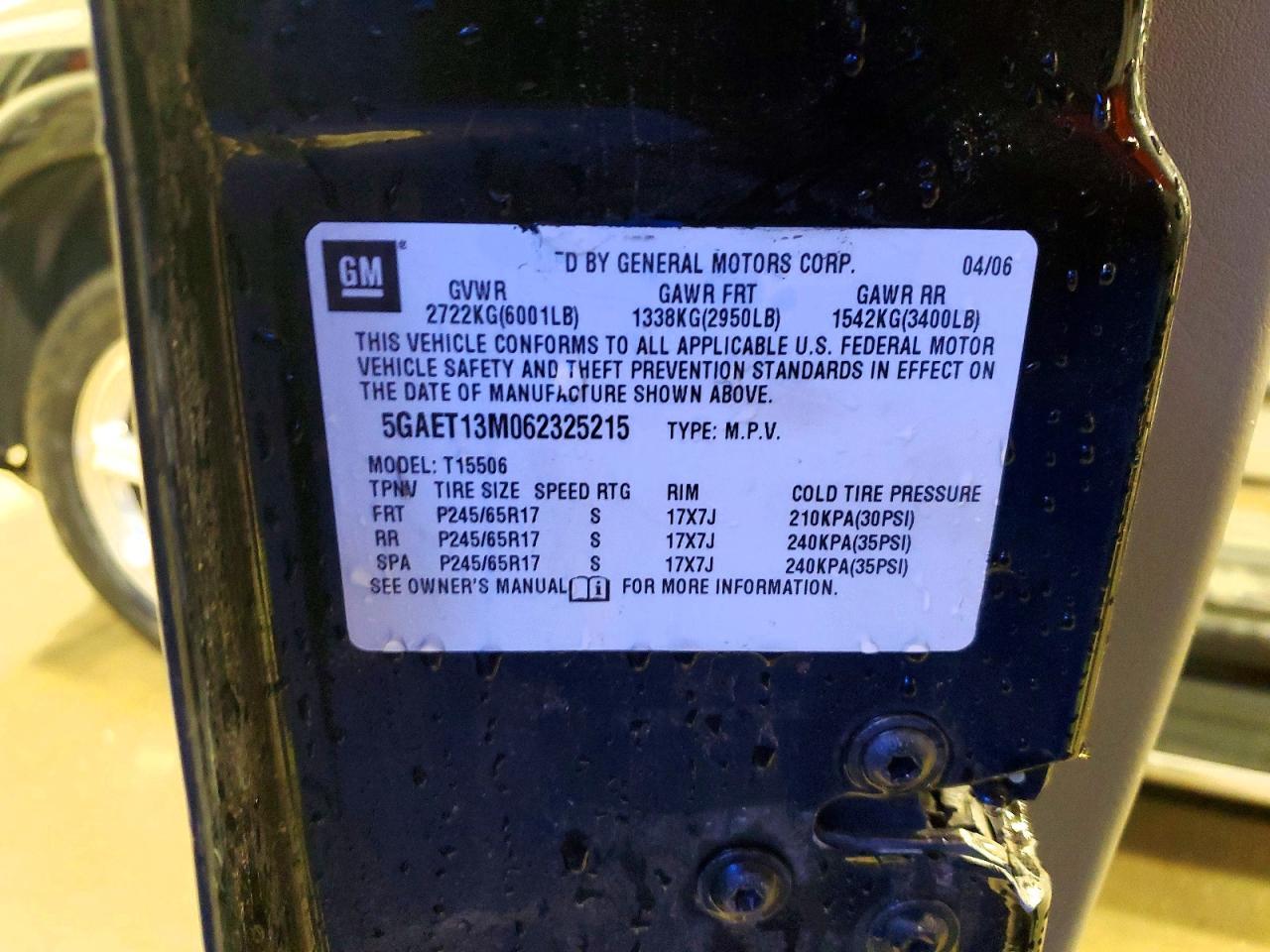 2006 BUICK Rainier