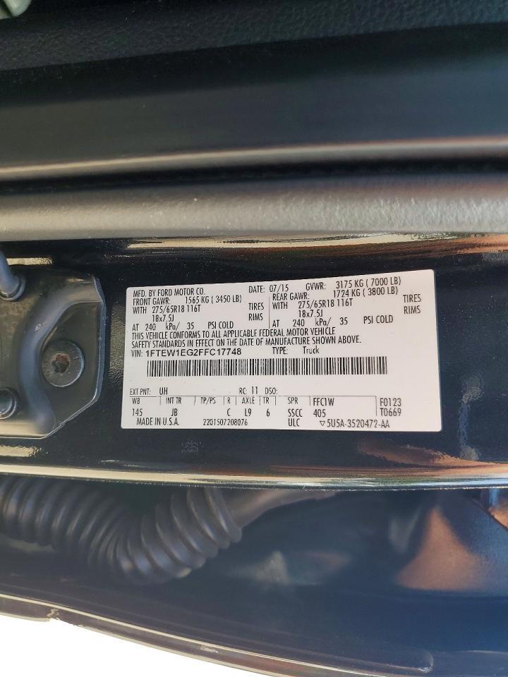 2015 FORD F-150 Lightning