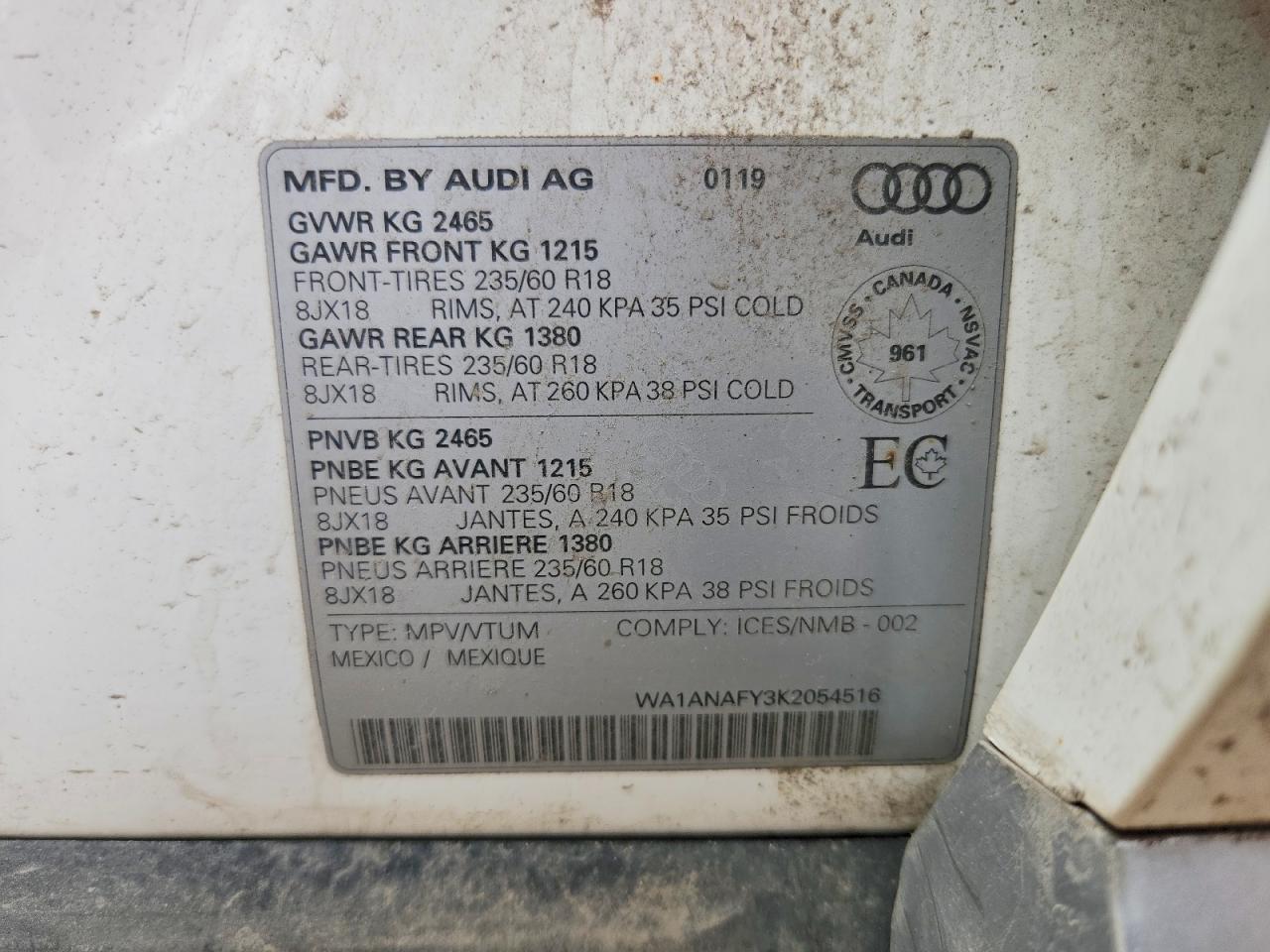2019 AUDI Q5