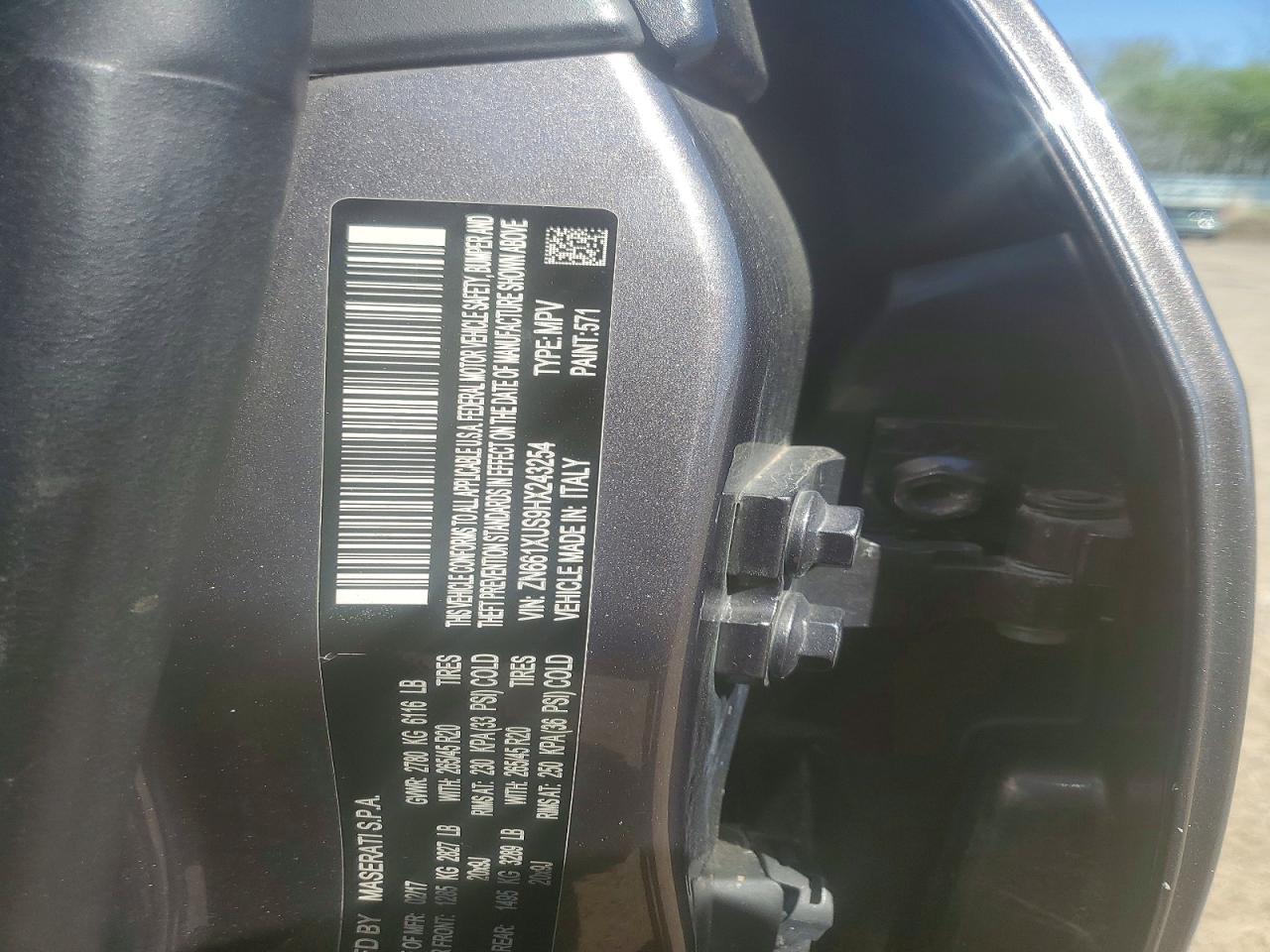 2017 MASERATI Levante