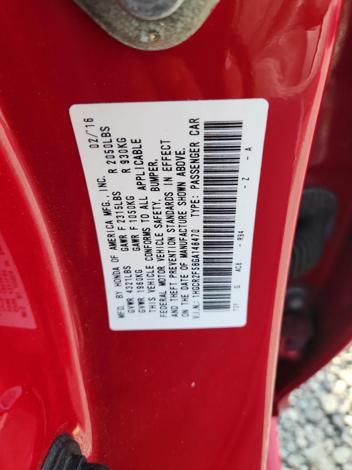 2016 HONDA ACCORD