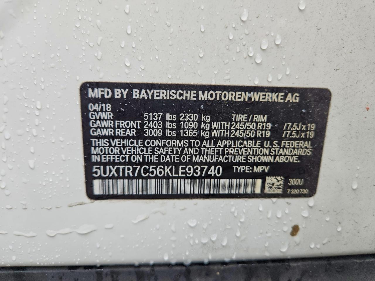 2019 BMW X3