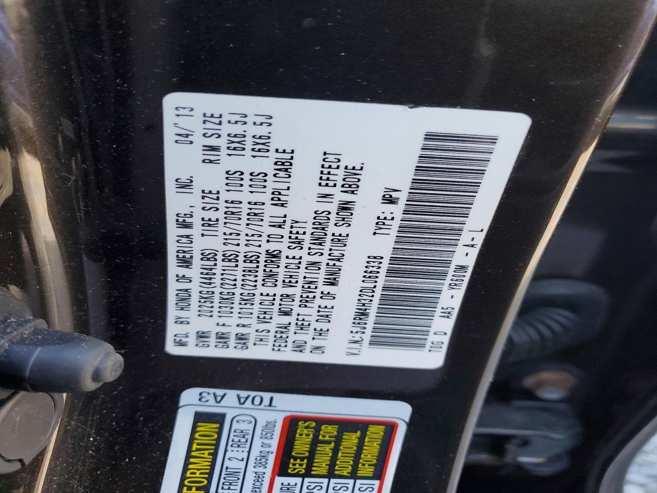 2013 HONDA CR-V
