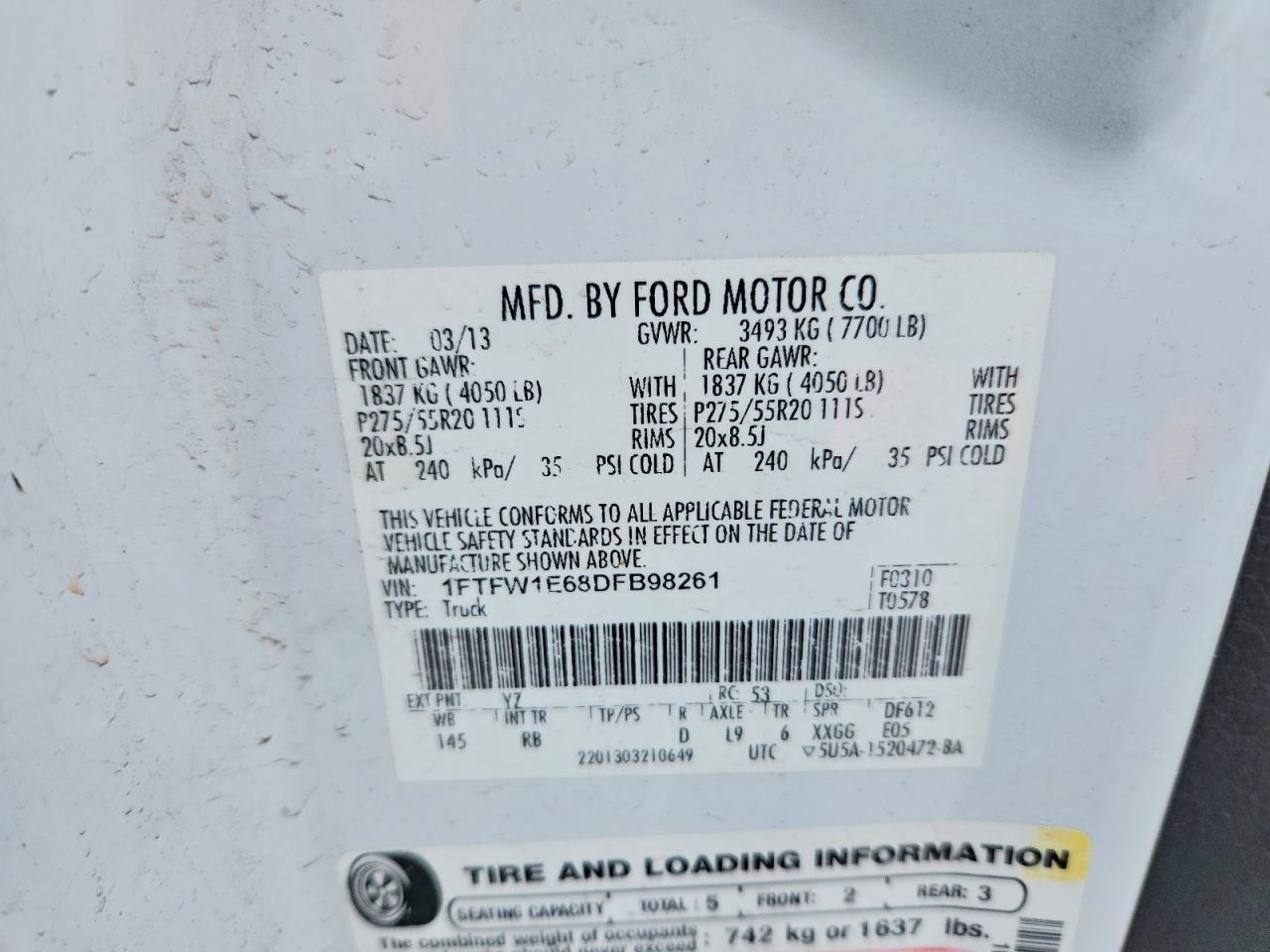 2013 FORD F-150 Lightning