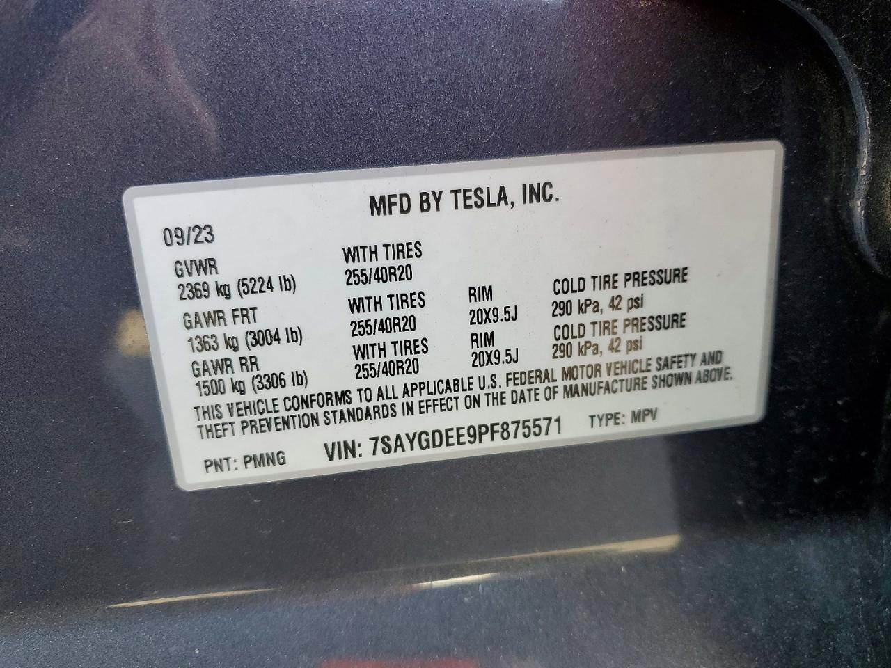 2023 TESLA MODEL Y