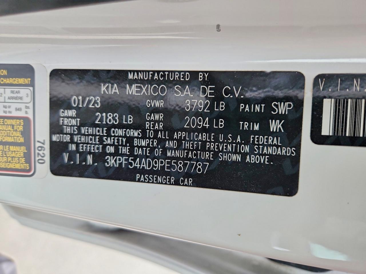 2023 KIA FORTE