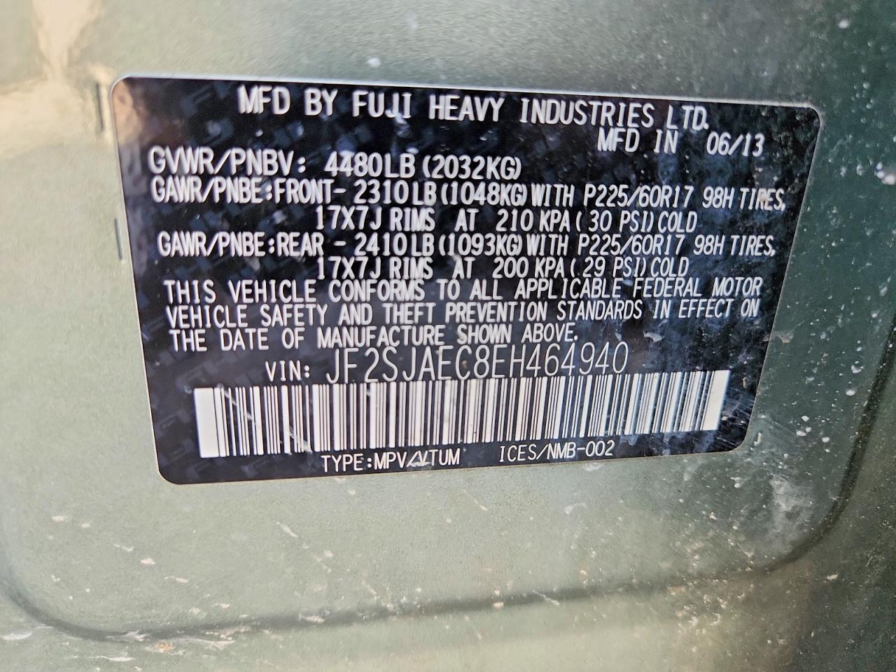 2014 SUBARU FORESTER