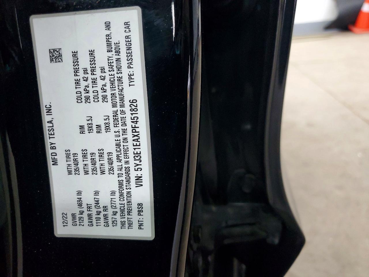 2023 TESLA MODEL 3