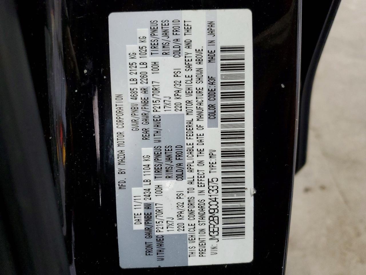 2012 MAZDA CX-7