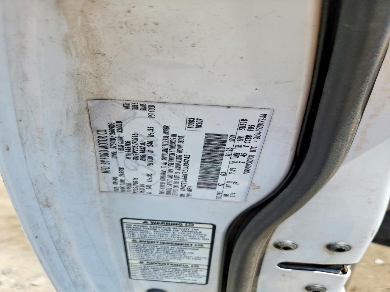2005 MERCURY Mountaineer