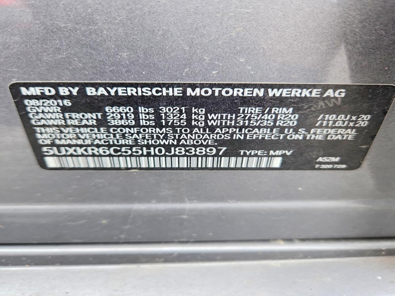 2017 BMW X5