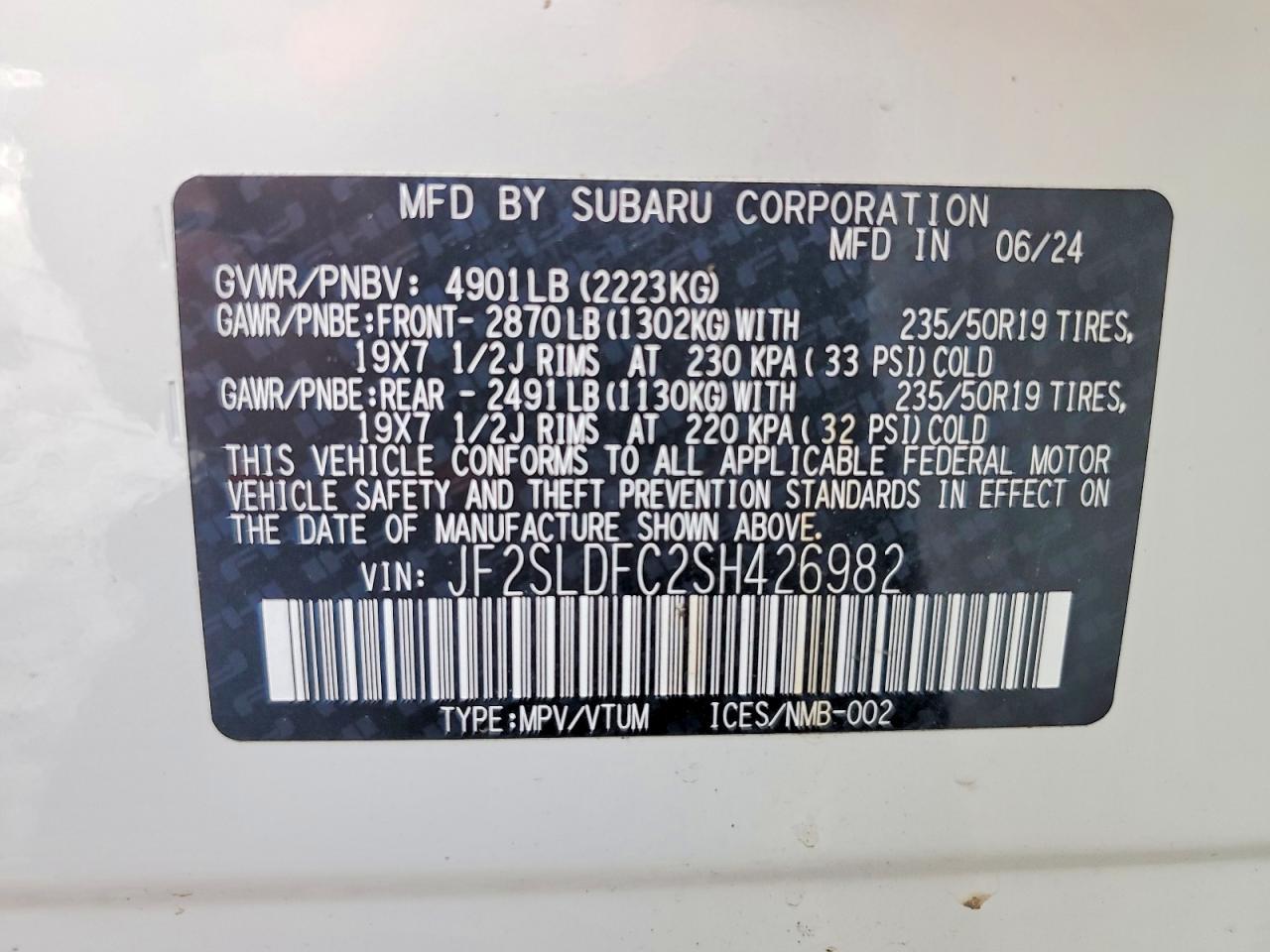 2025 SUBARU FORESTER