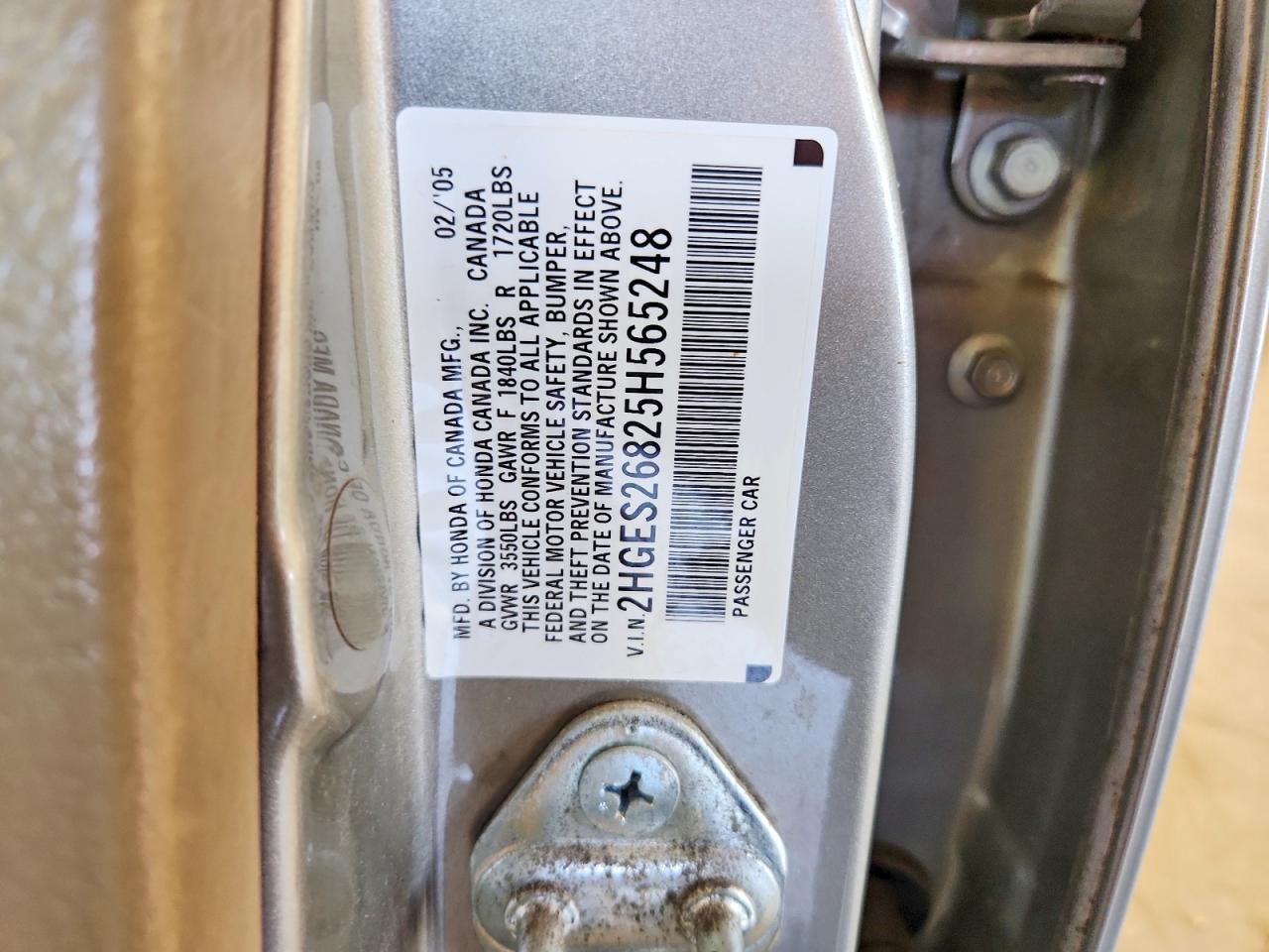 2005 HONDA CIVIC