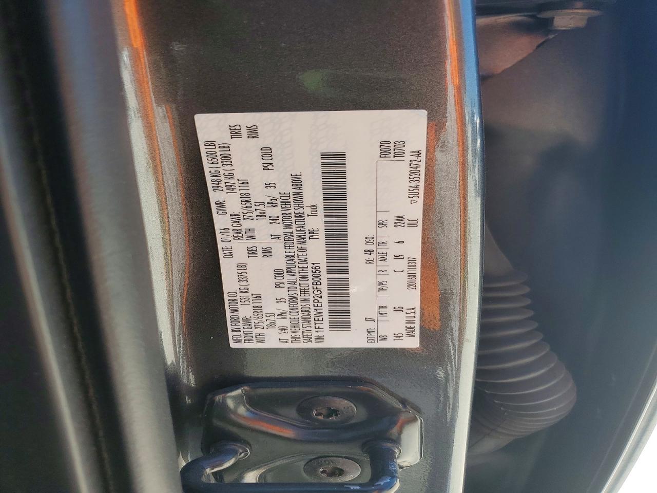 2016 FORD F-150 Lightning
