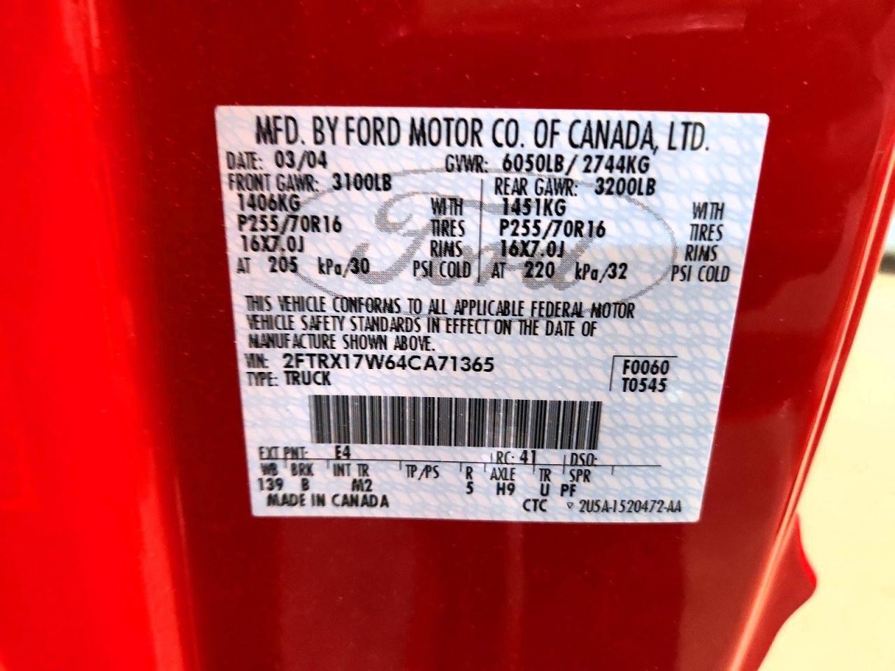 2004 FORD F-150