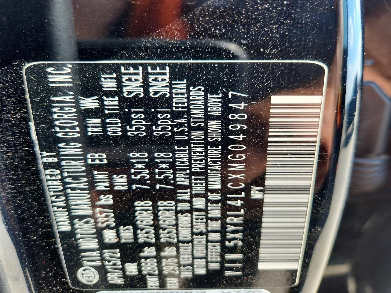 2021 KIA SORENTO
