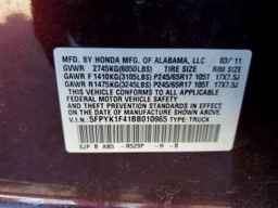 2011 HONDA Ridgeline