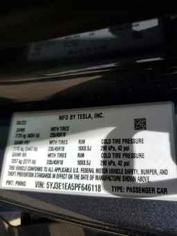 2023 TESLA MODEL 3
