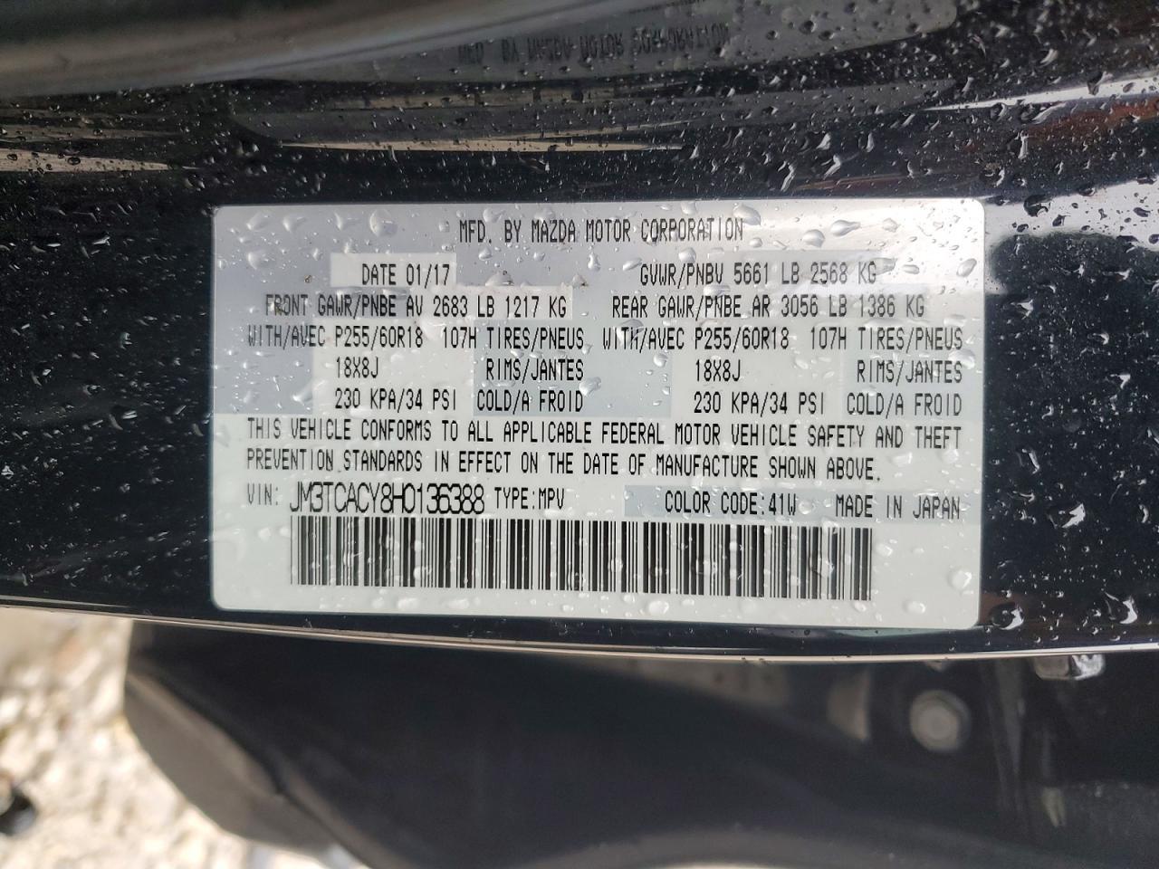 2017 MAZDA CX-9