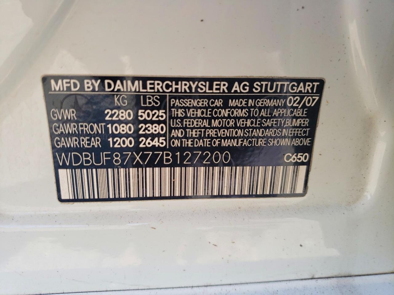 2007 MERCEDES-BENZ E-Class