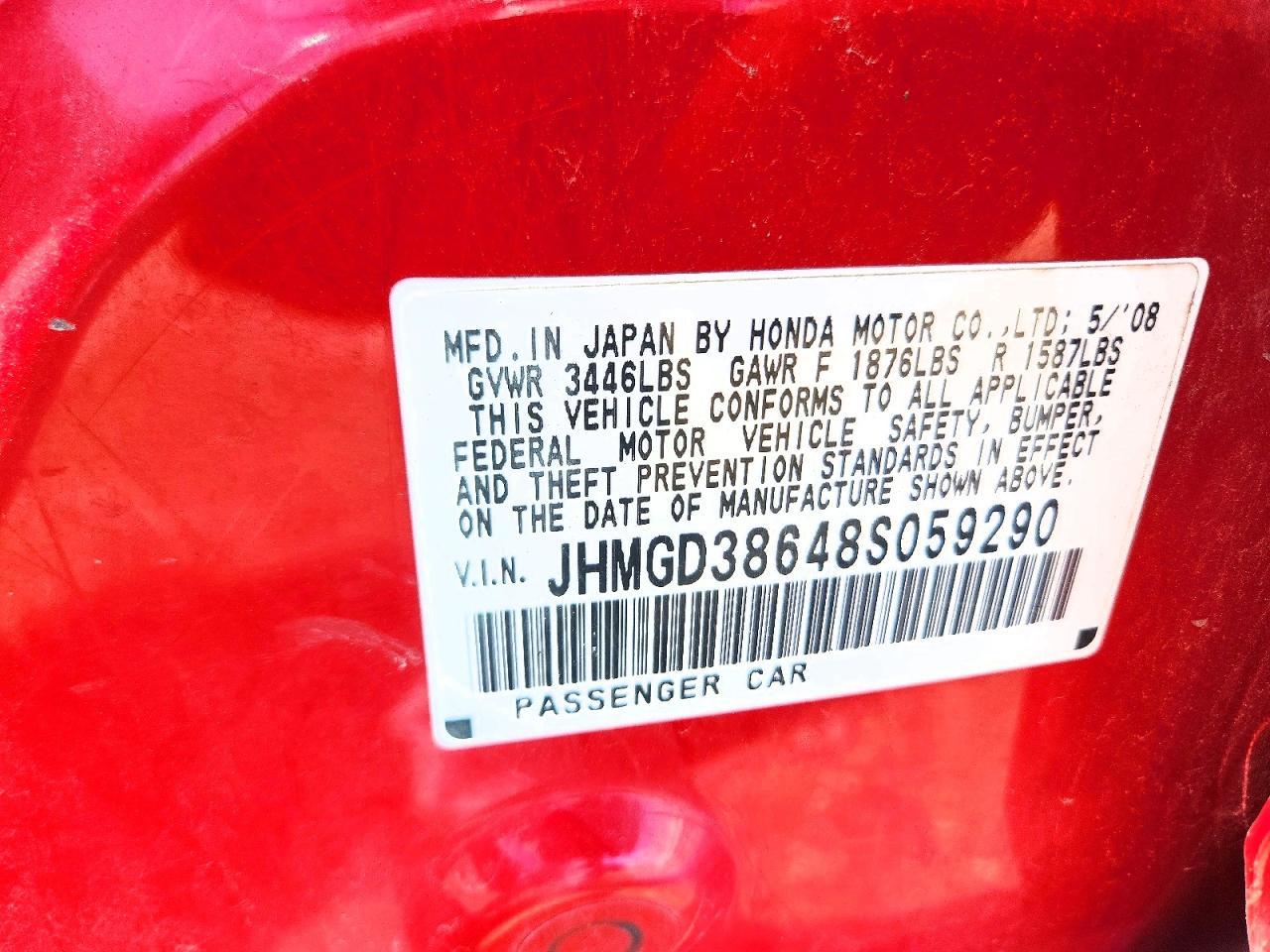 2008 HONDA FIT