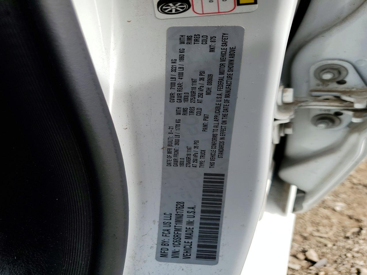 2021 RAM 1500