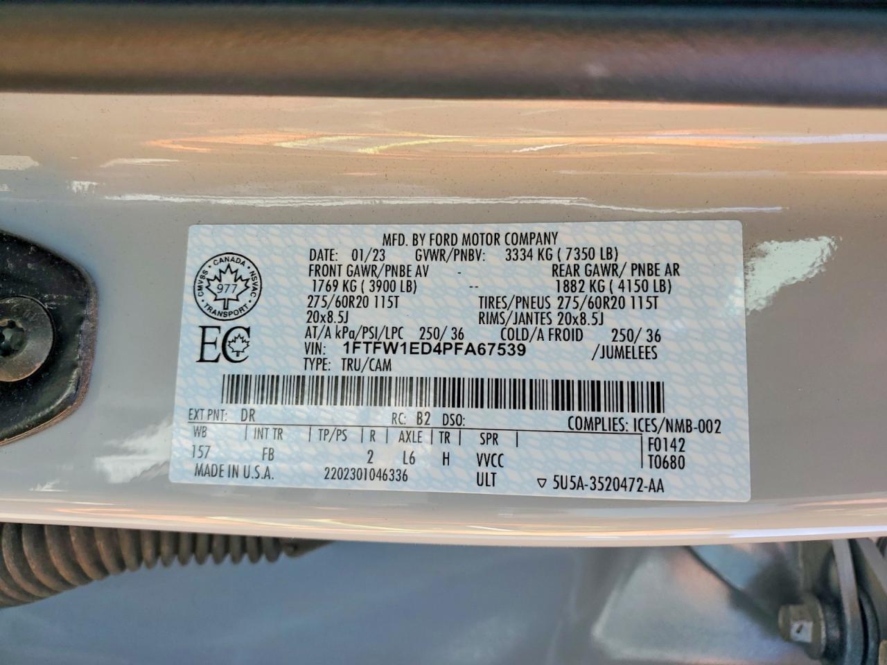 2023 FORD F-150 Lightning