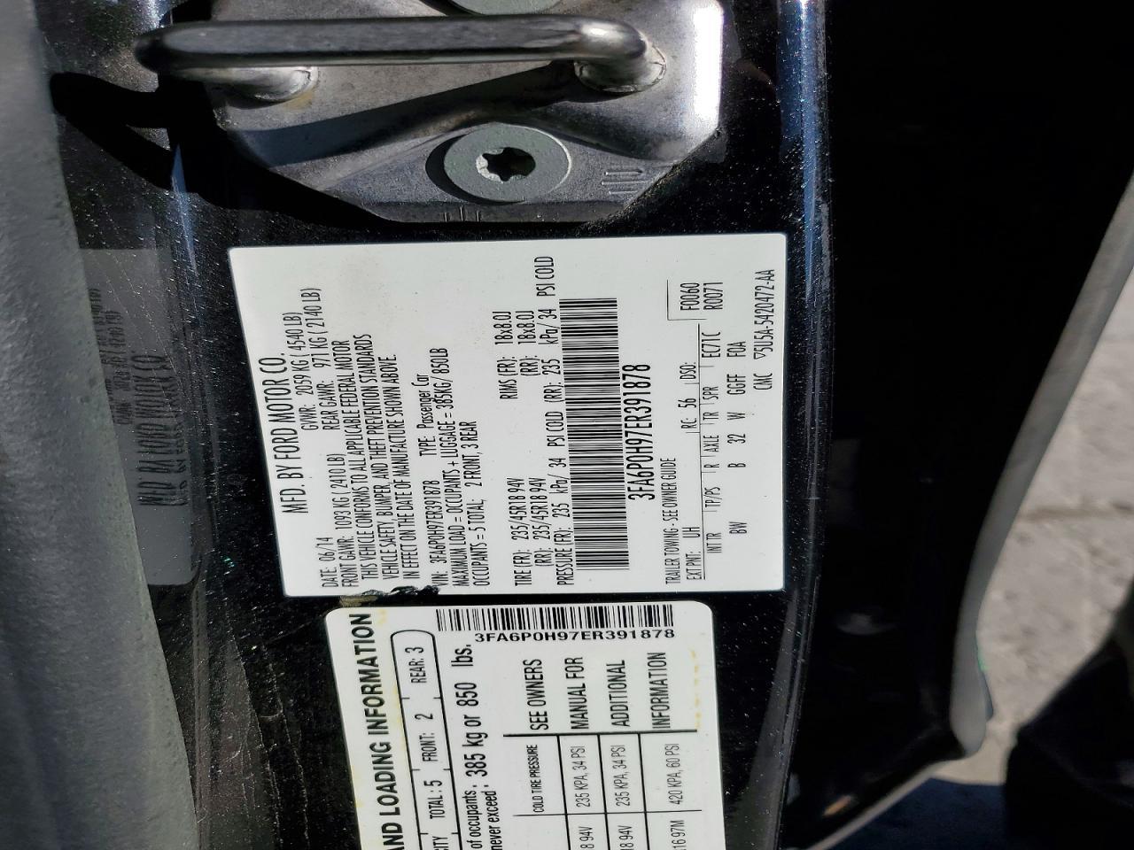 2014 FORD FUSION