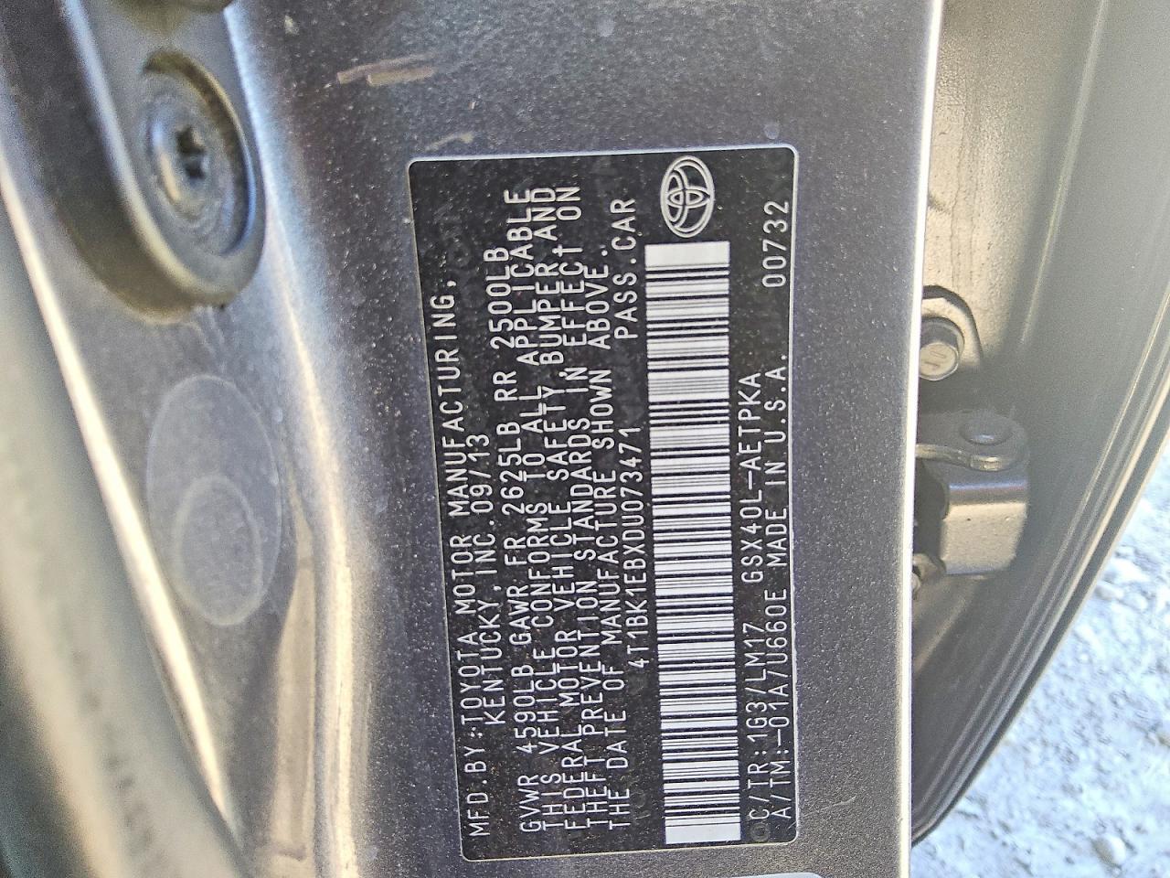 2013 TOYOTA Avalon
