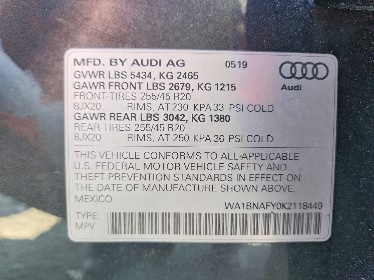 2019 AUDI Q5