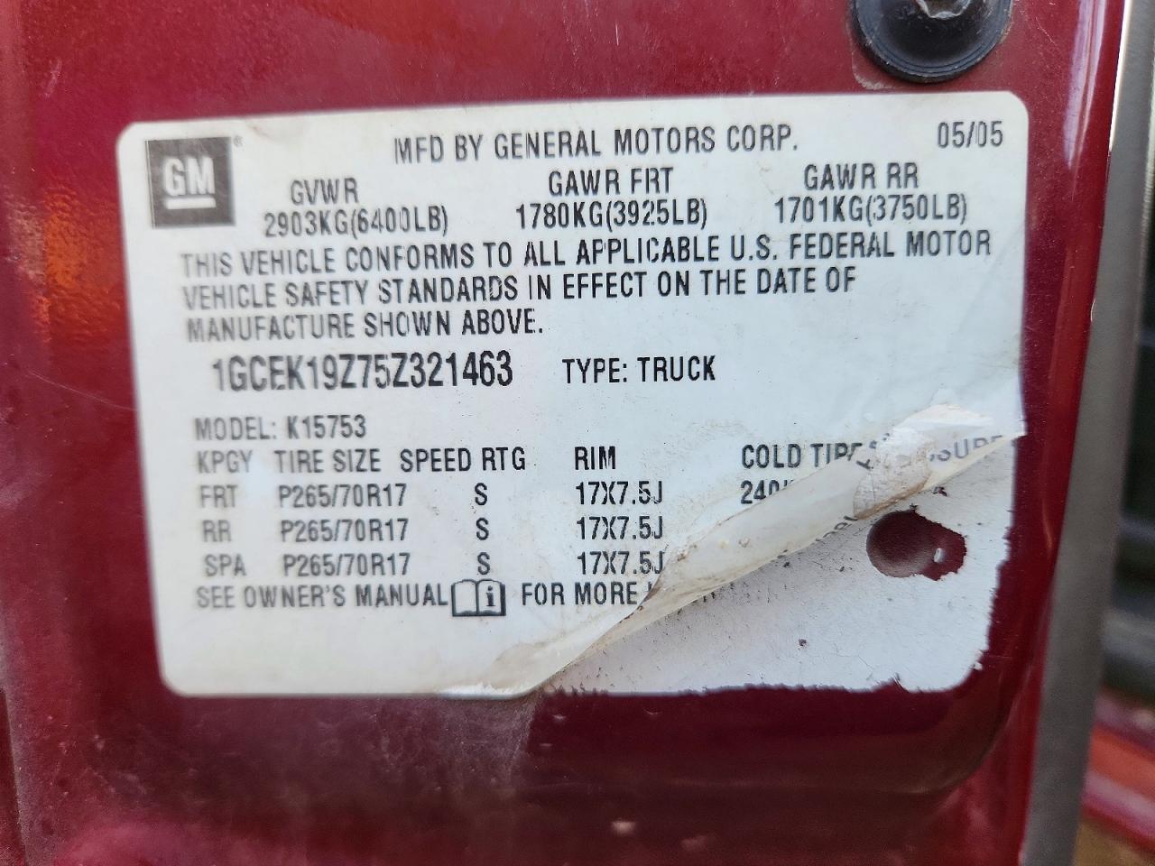 2005 CHEVROLET Silverado