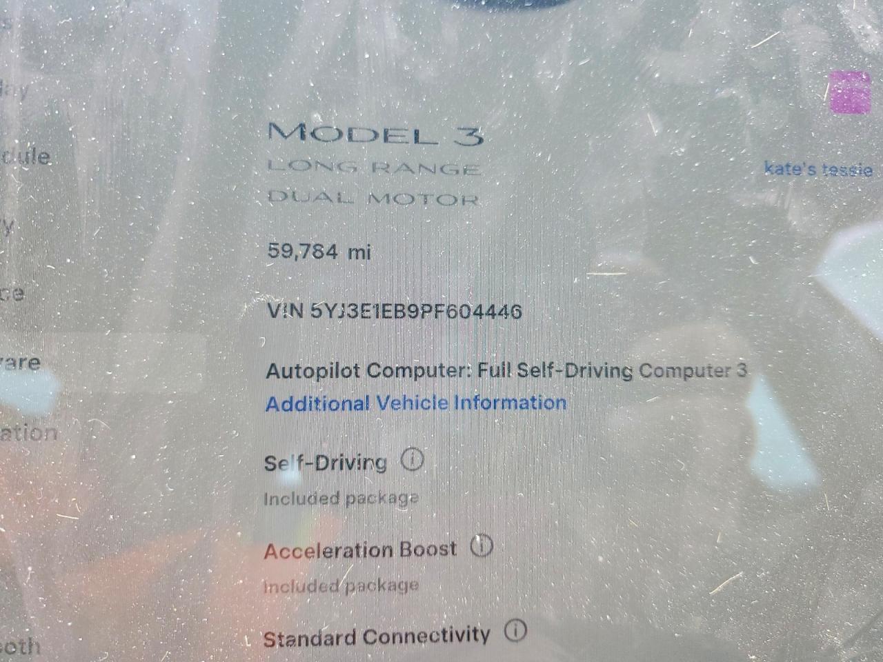 2023 TESLA MODEL 3