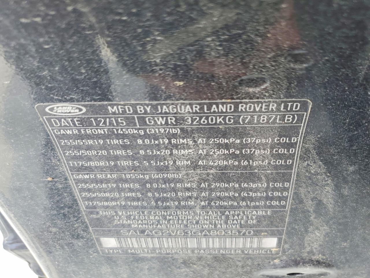 2016 LAND ROVER LR4