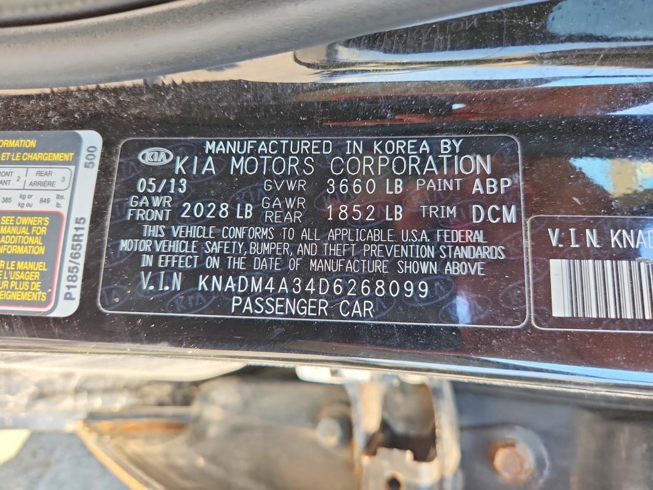 2013 KIA RIO