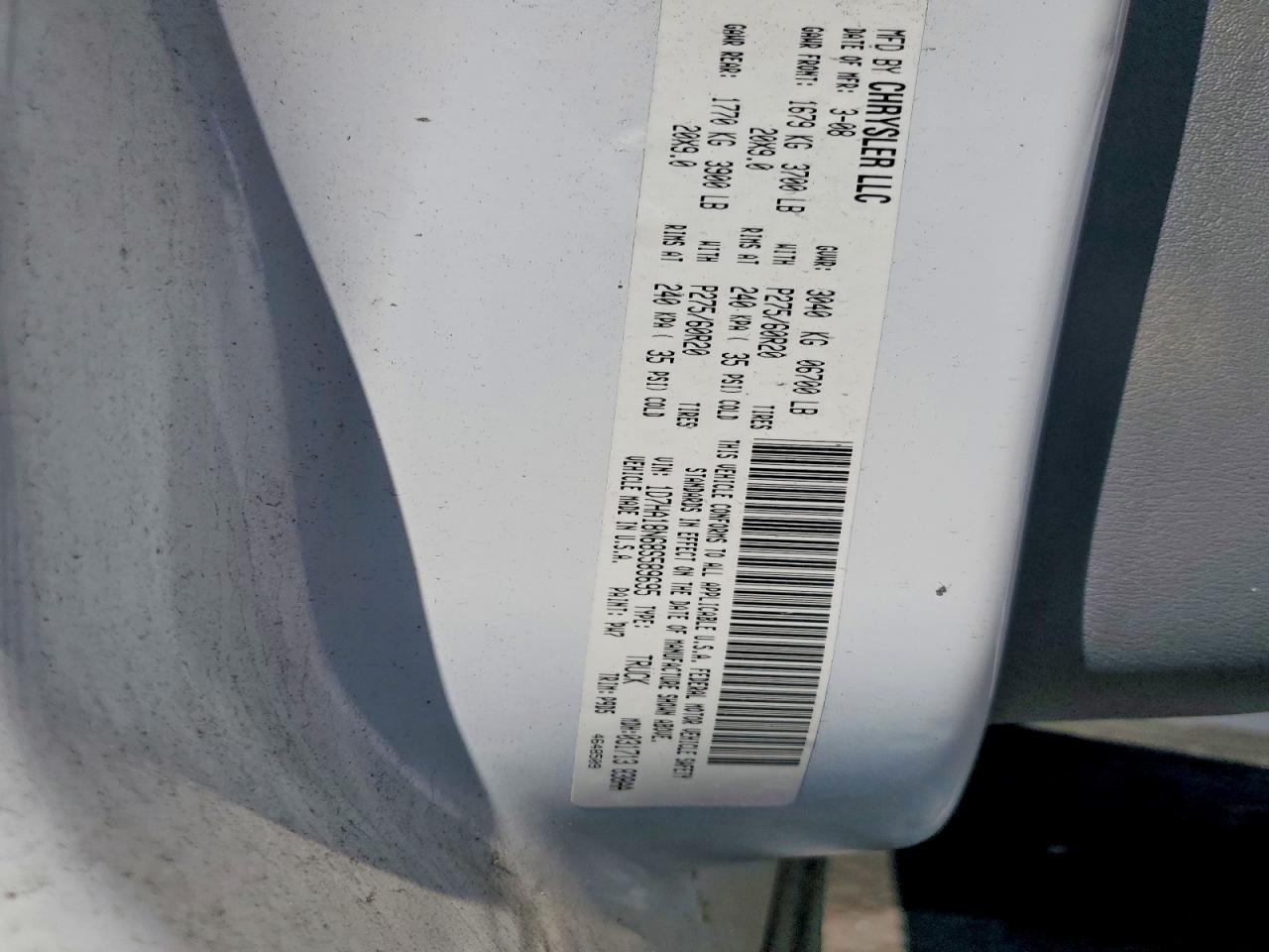 2008 DODGE RAM 1500