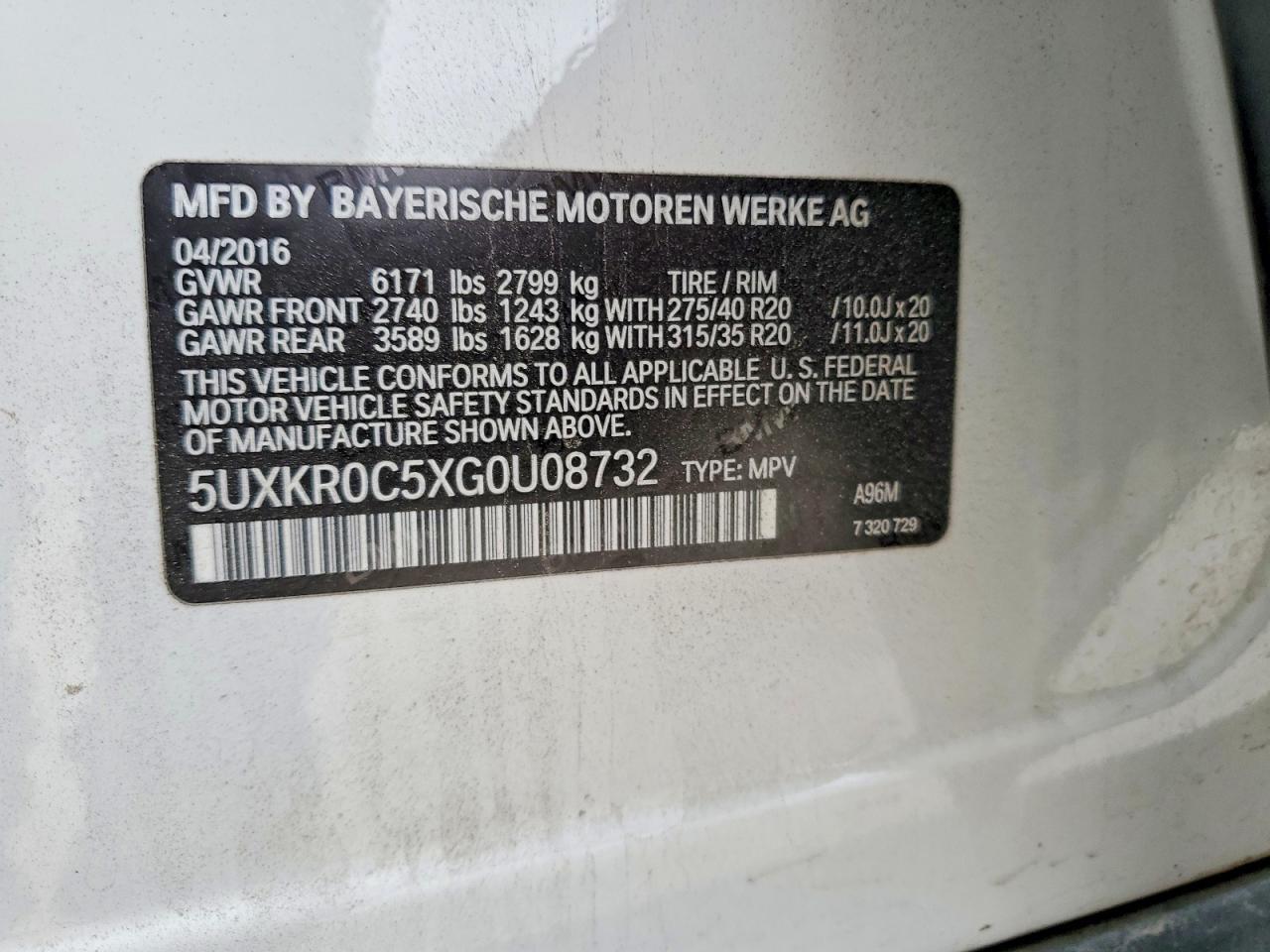2016 BMW X5