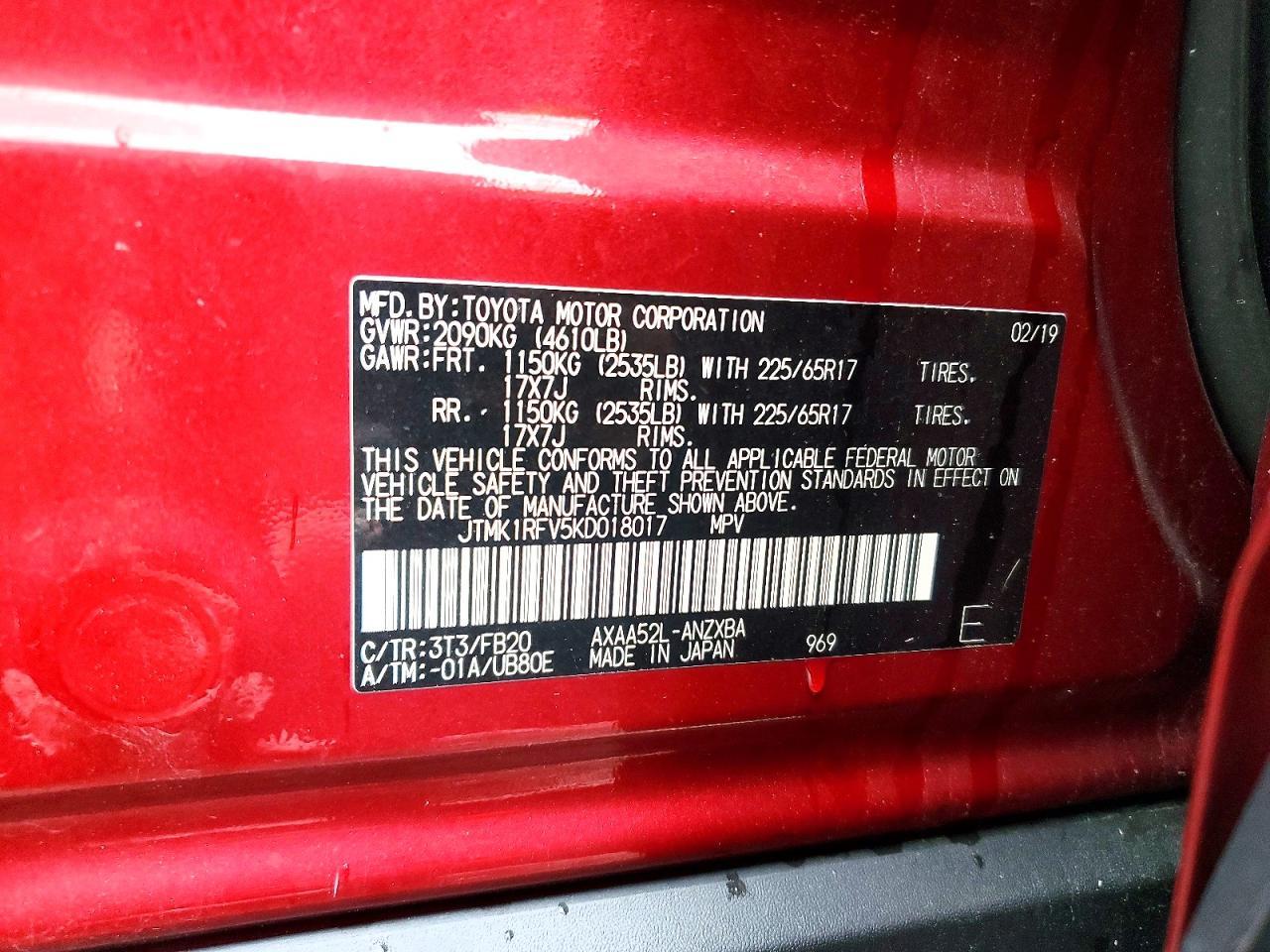 2019 TOYOTA RAV4