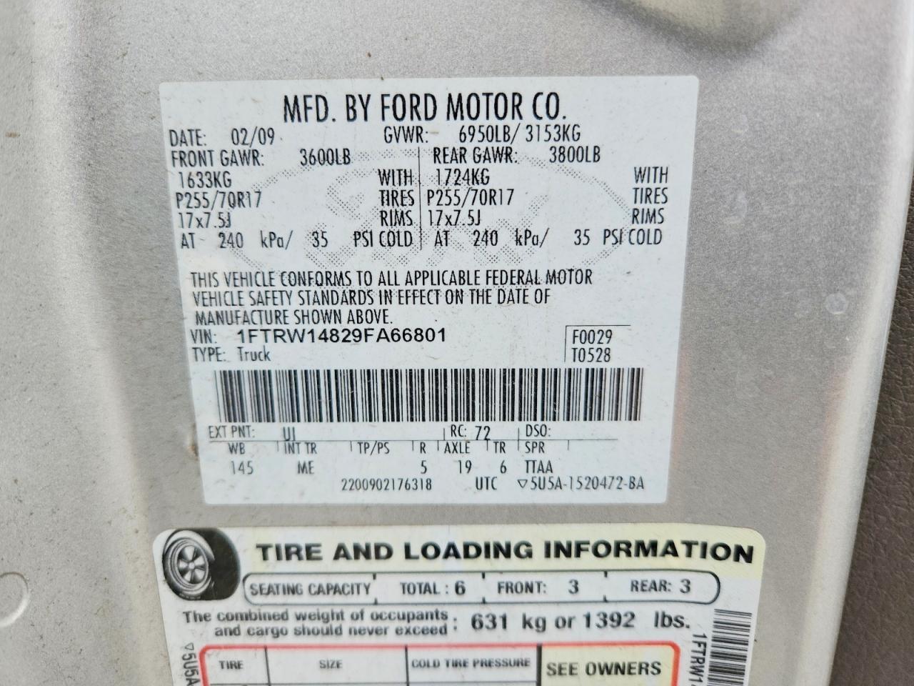 2009 FORD F-150 Lightning