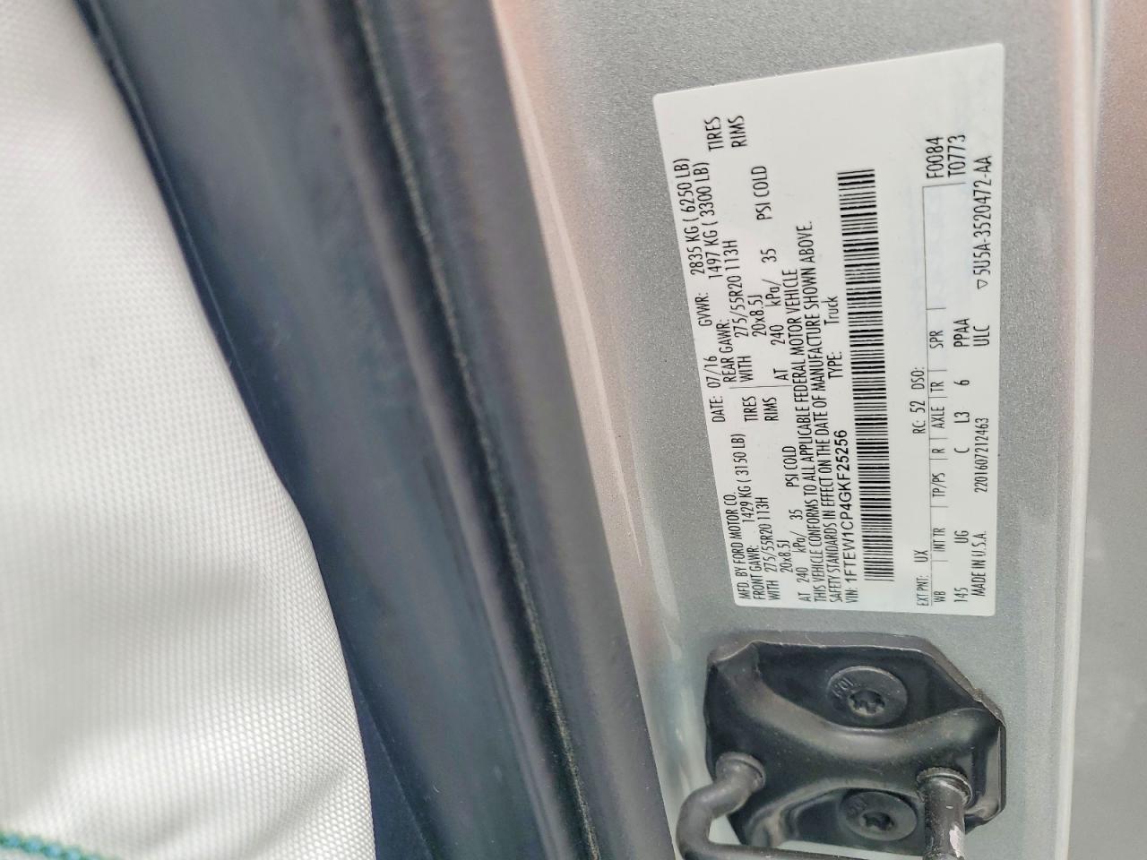 2016 FORD F-150 Lightning