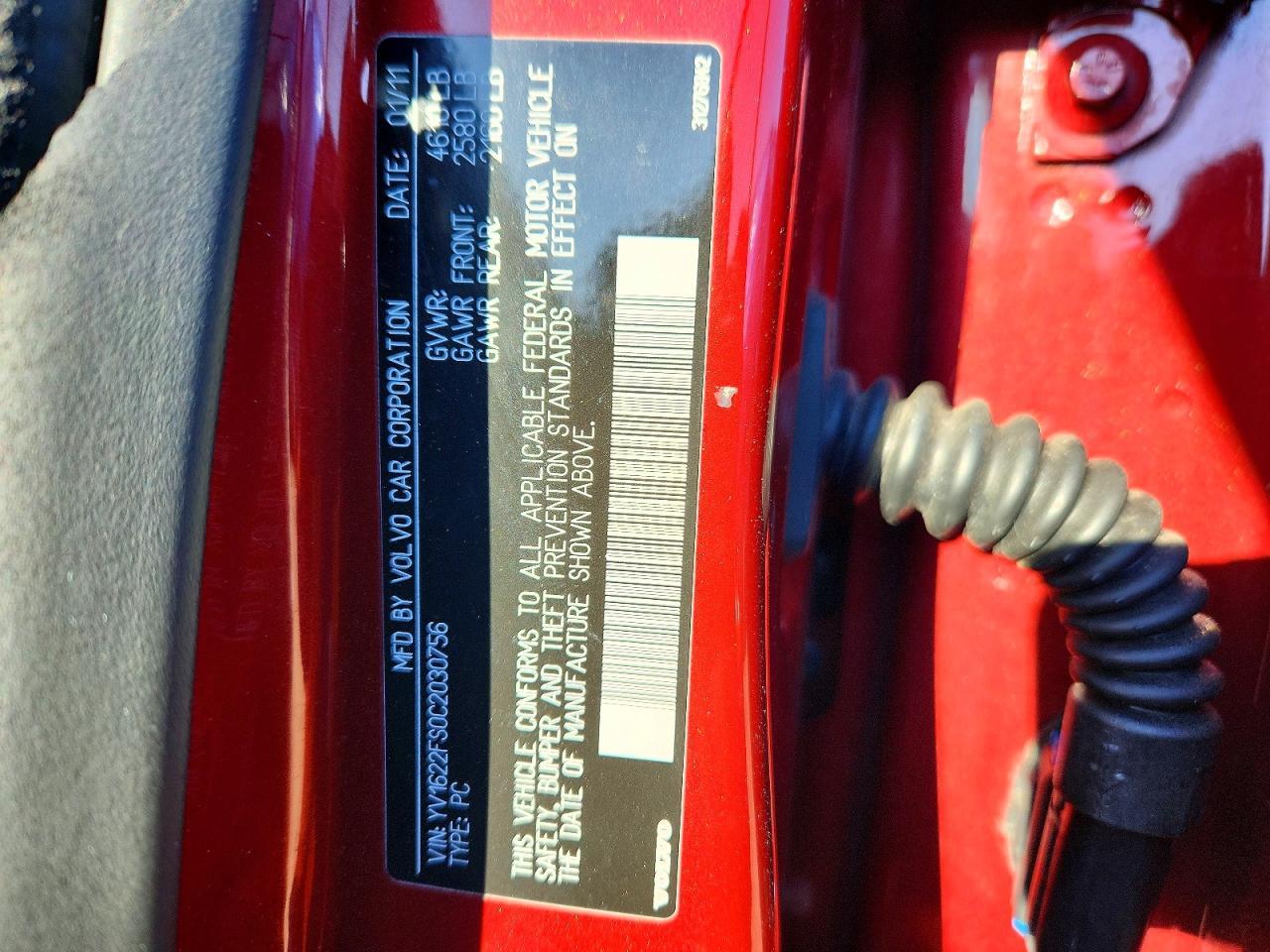 2012 VOLVO S60