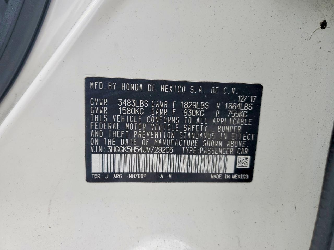 2018 HONDA FIT