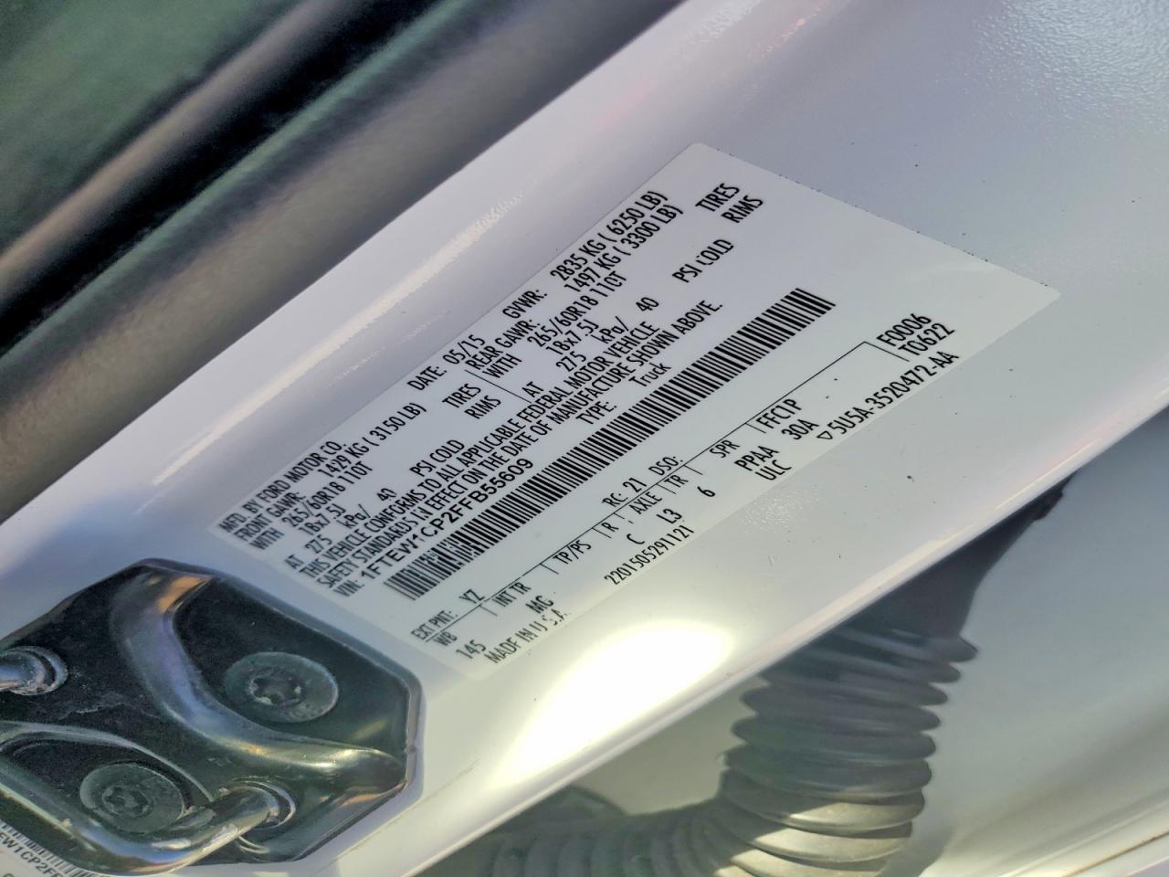 2015 FORD F-150 Lightning