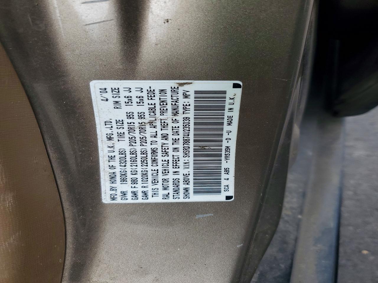 2004 HONDA CR-V