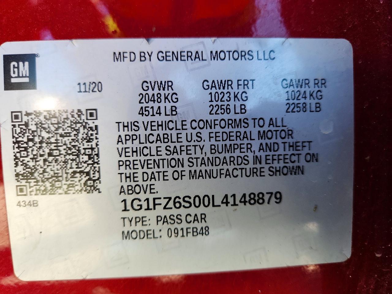 2020 CHEVROLET Bolt EV