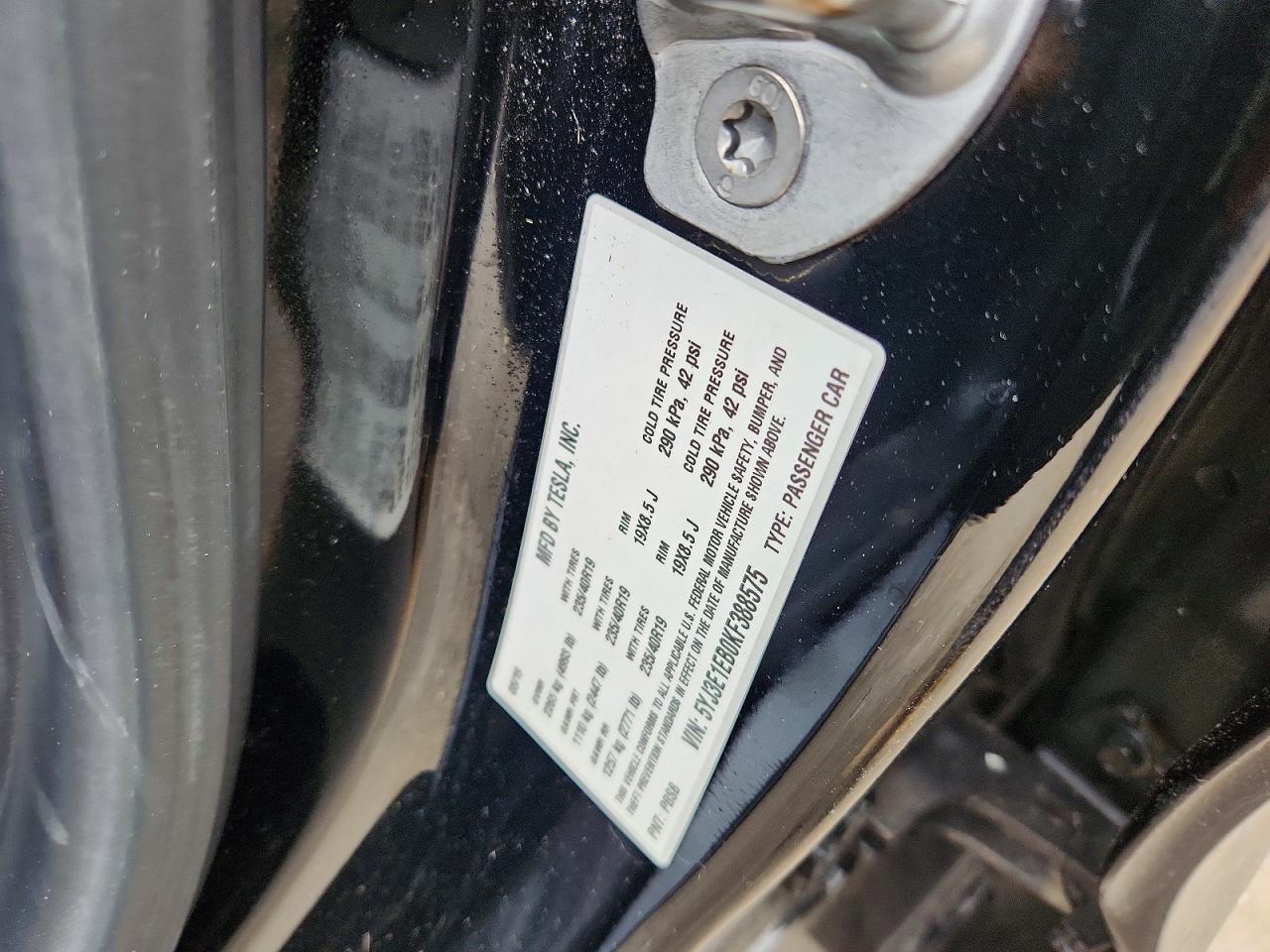 2019 TESLA MODEL 3