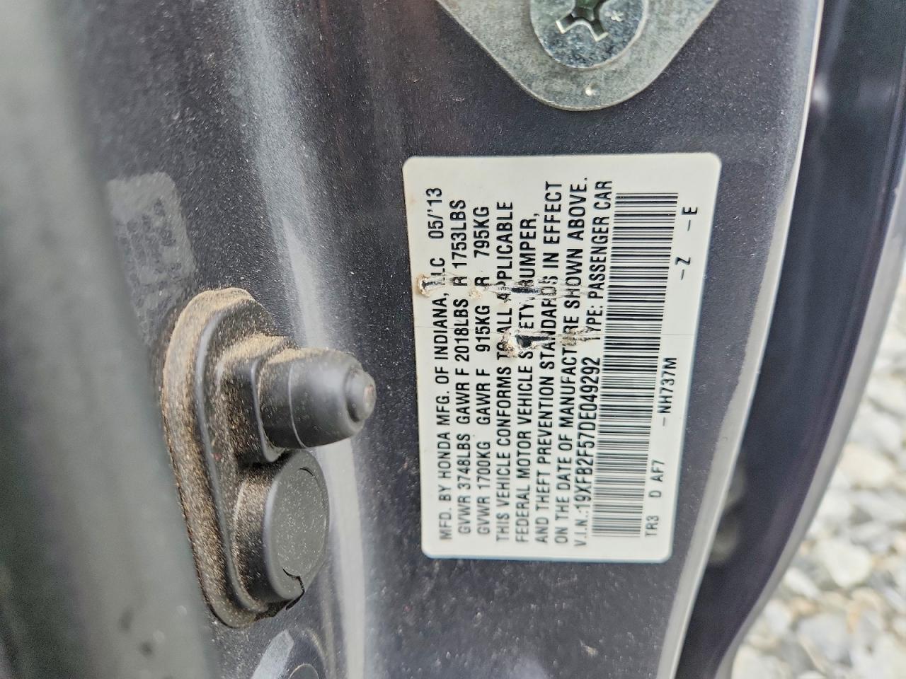 2013 HONDA CIVIC
